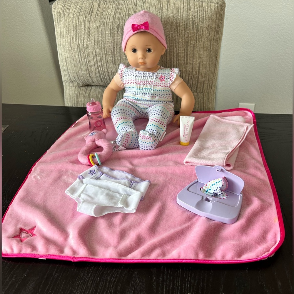 American Girl Bitty Baby with clothes and accessories bundle